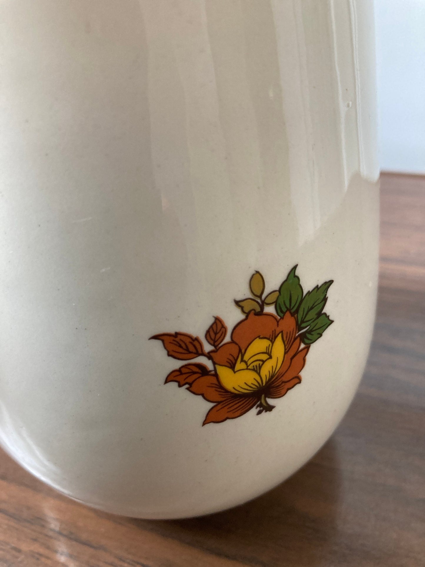 Vintage floral jug, Faianta Sighisoara Romania Jug Pitcher