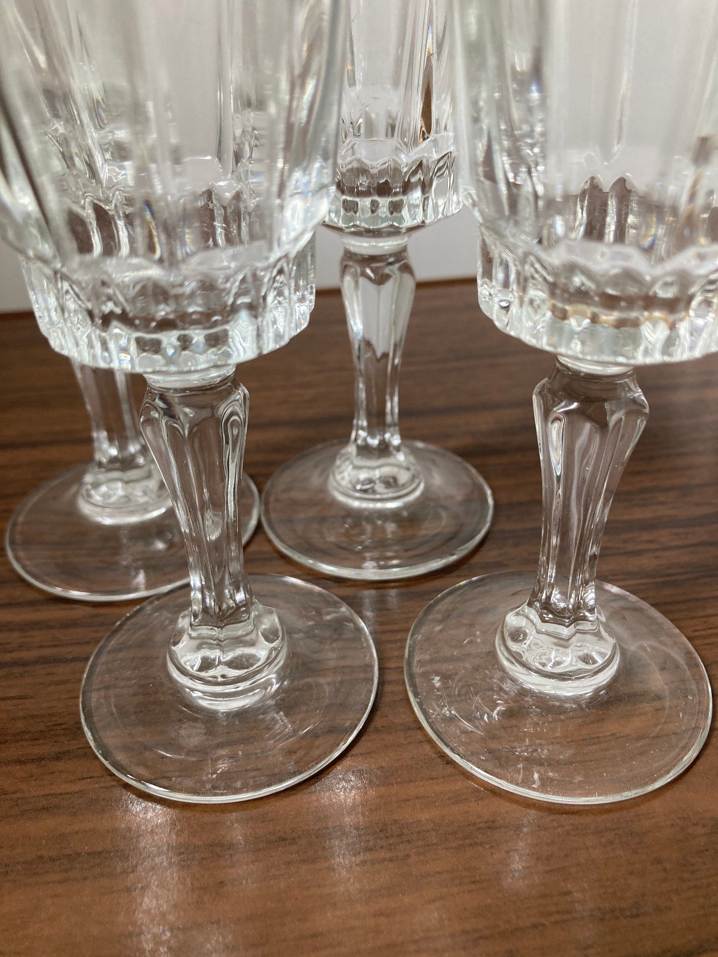 Vintage  Luminarc glasses, French champagne glasses, 1970s champagne flutes, vintage French glasses