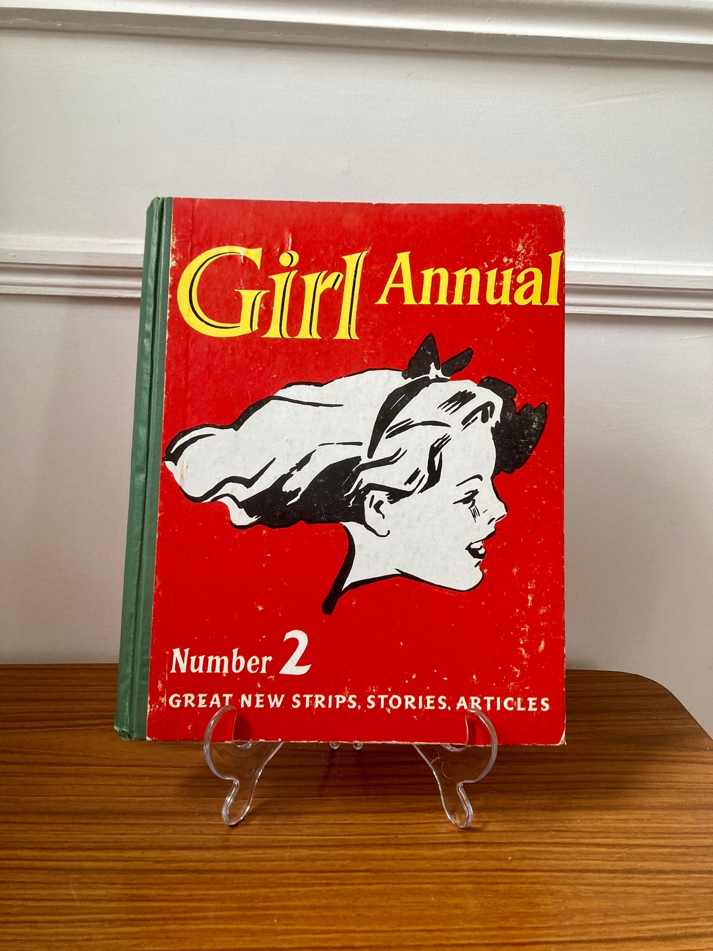 Girl annual number 2, vintage girls book, 1953 girls annual, collectible 1950s books