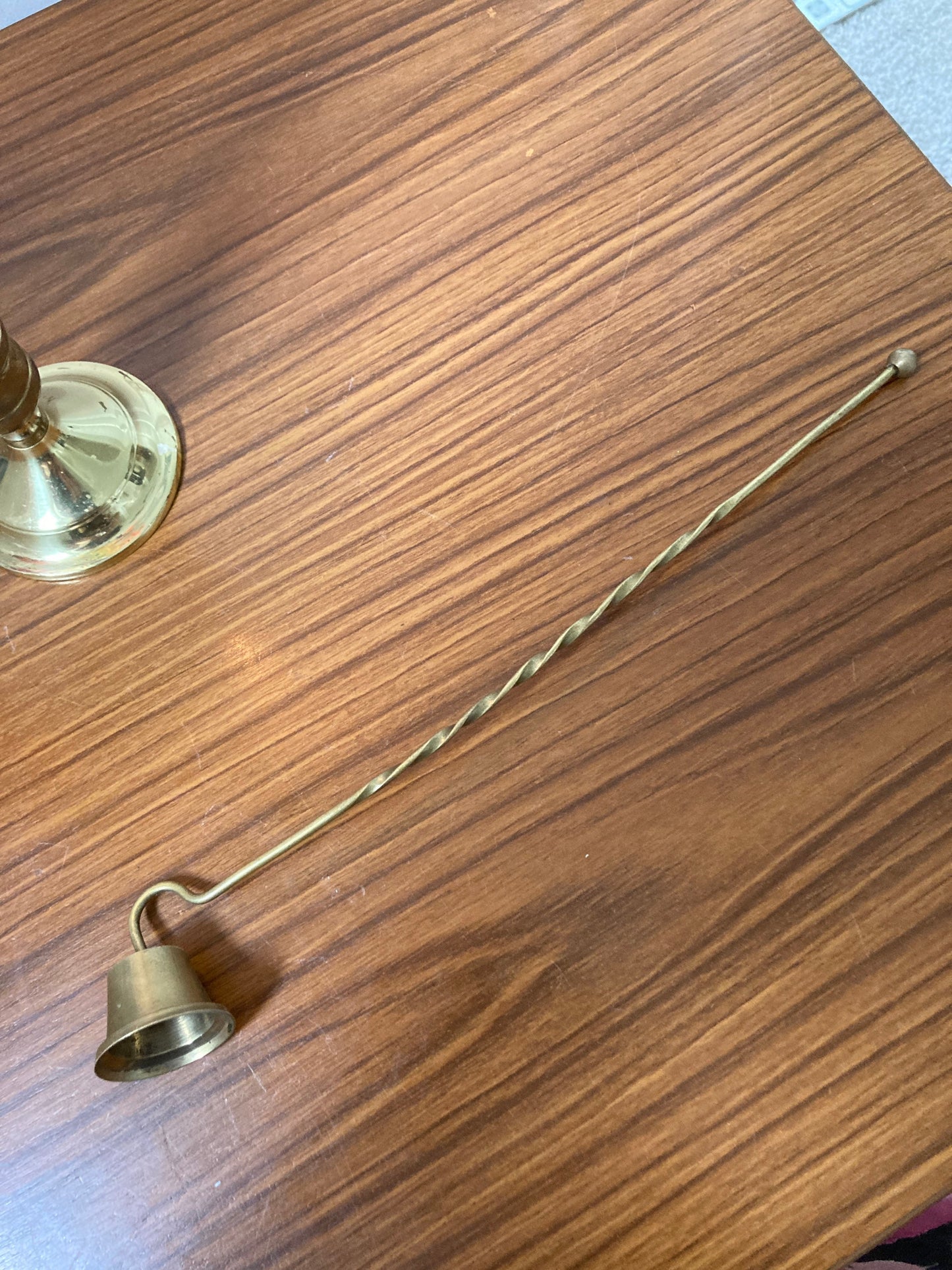 Vintage candle snuffer, brass candle snuffer, candle accessorises, candle decor, vintage brass accessories