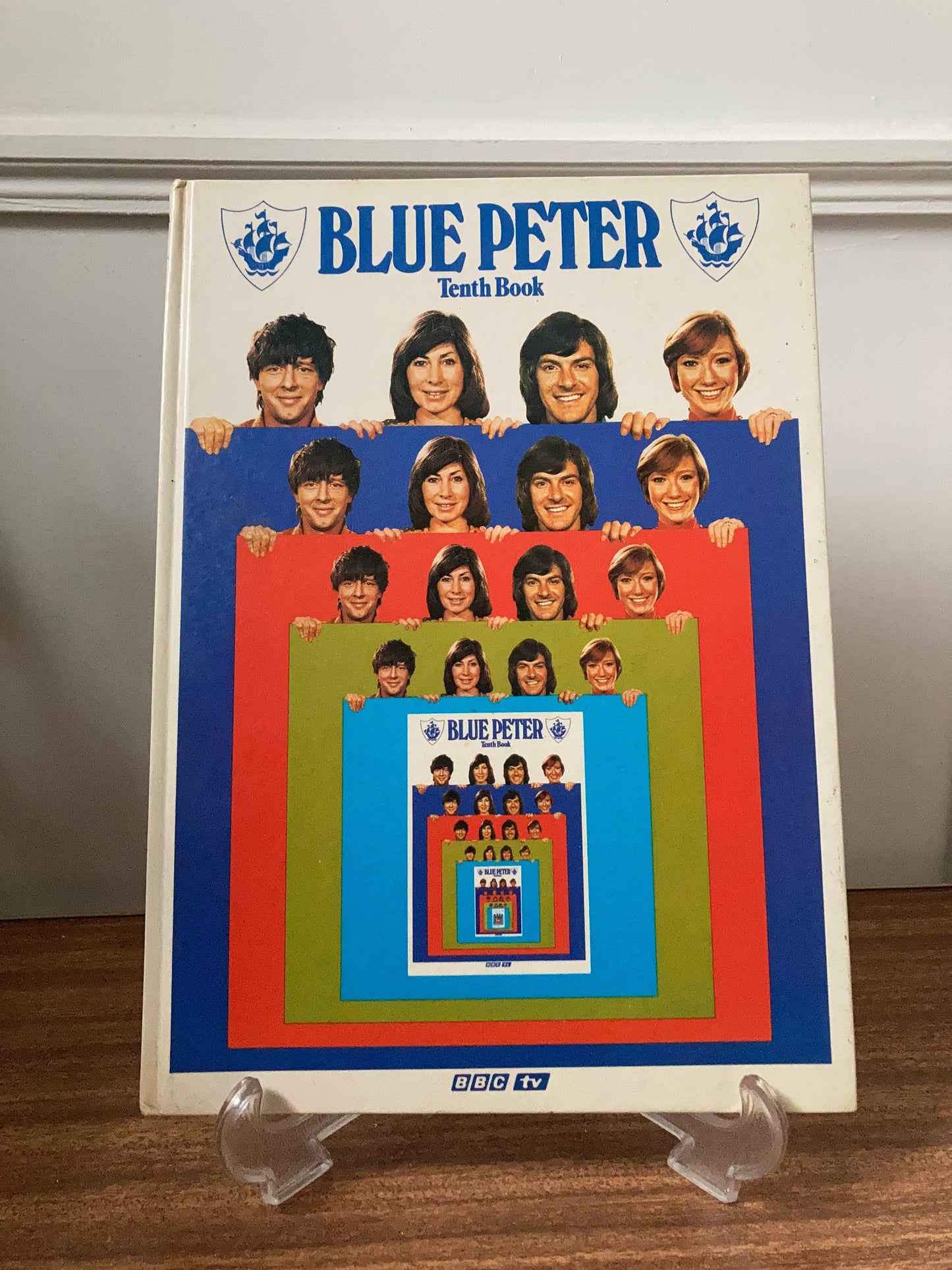 Vintage Blue Peter annual, Blue Peter 1973, Blue Peter 10th annual, collectible 1970s books, 1970s magazines