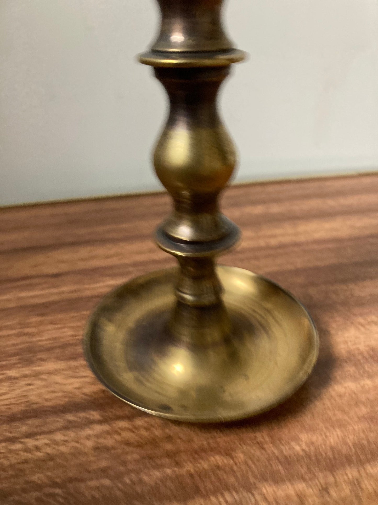 Vintage brass candle holder, antique candle holder, brass candle holder